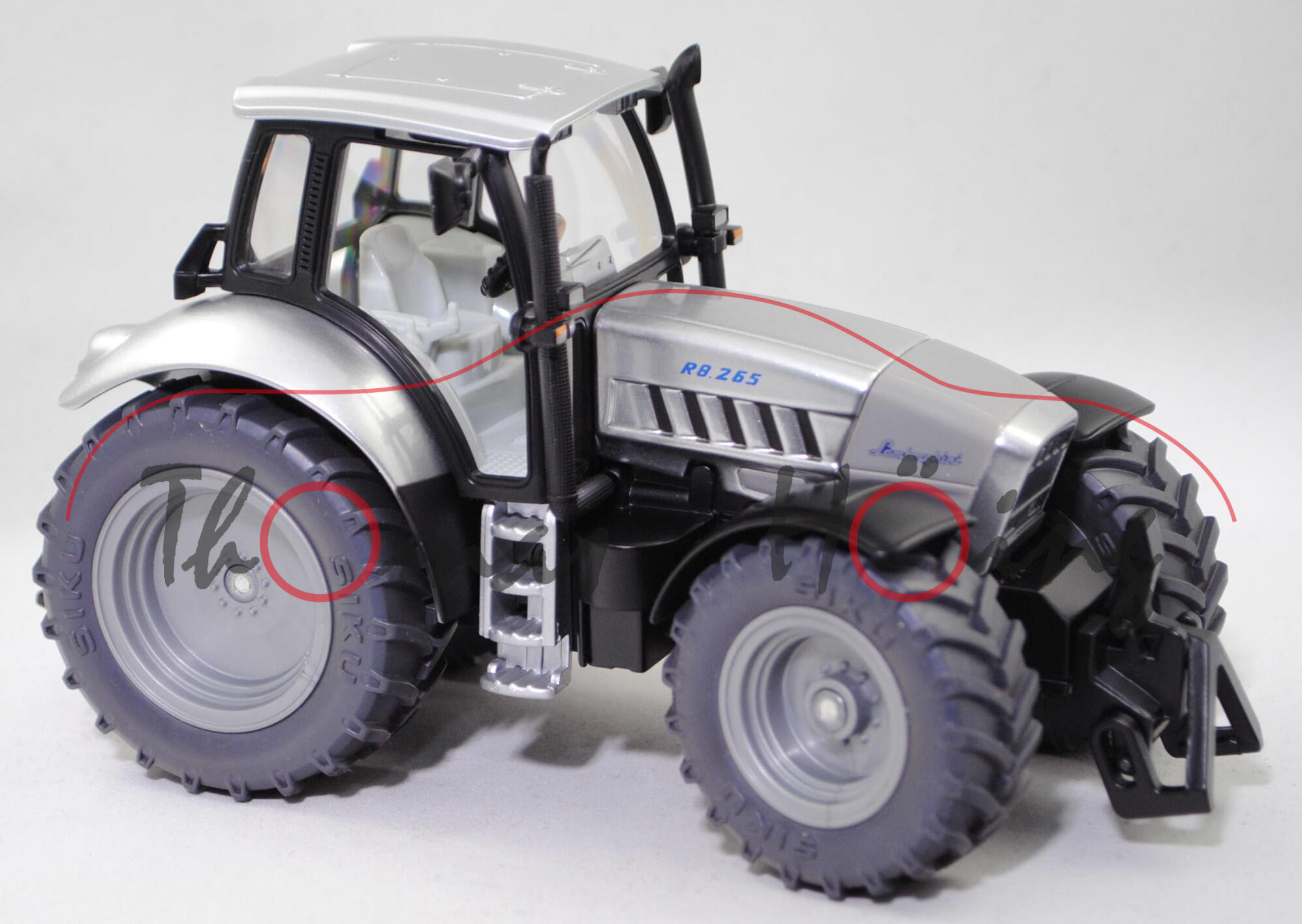 00000 Lamborghini R8.265 Traktor (Mod. 04-06), weißaluminiummet
